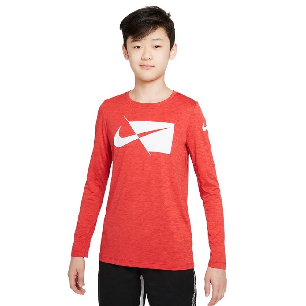 Boys 8-20 Nike Hybrid Dri-FIT Tee, Boy's, Size: XL, Dark Pink
